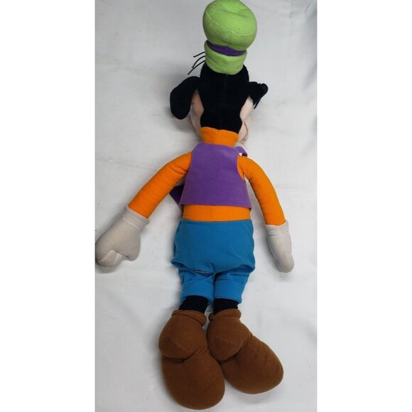 Vintage Applause Disney Goofy 27 Inch Tall Soft Plush Green Hat Purple Vest - Picture 2 of 16
